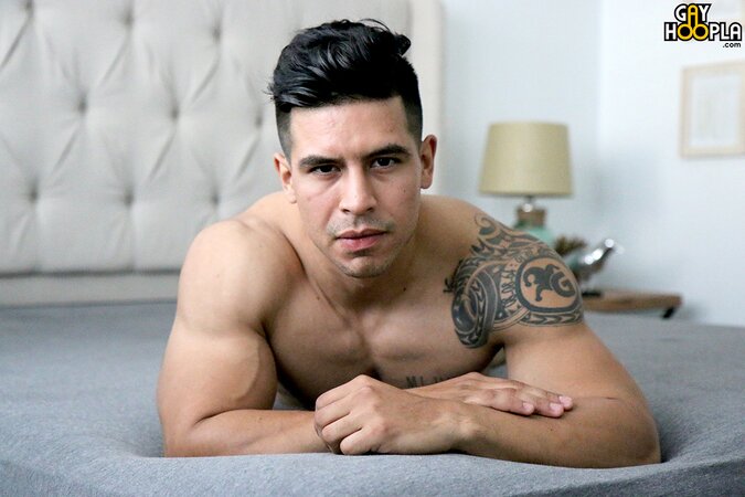 Mario Cortez strokes his hard dick