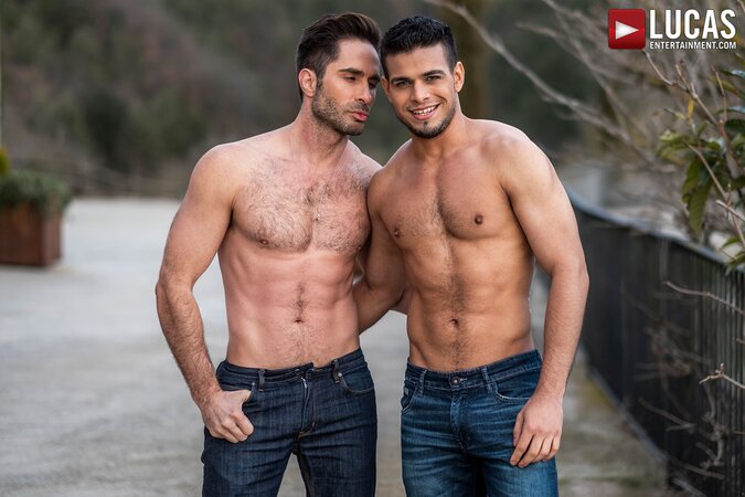 Michael Lucas and Rico Marlon fucks Klim Gromov