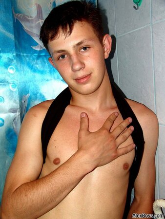 Konstantin shows off his hot body