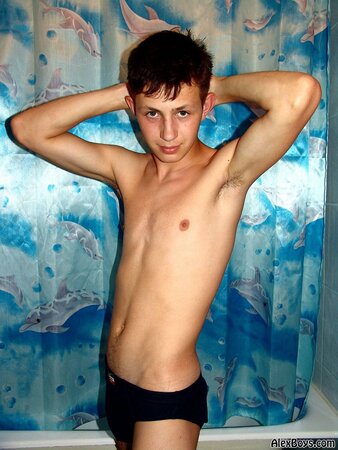 Konstantin shows off his hot body