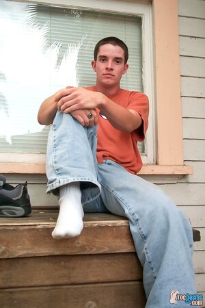 Stephen shows off his sneakers and socks