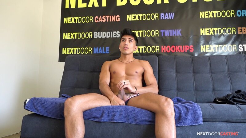 Romeo Foxx strokes his hard dick