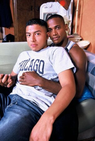 Buffed Gay Interracial Sex