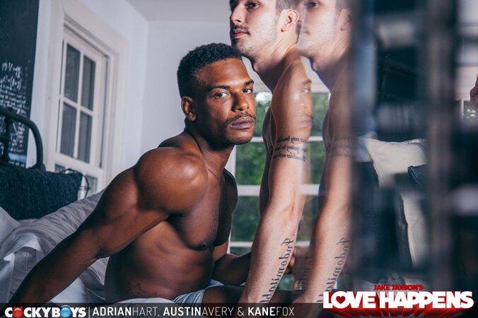 Austin Avery, Kane Fox and Adrian Hart suck and fuck