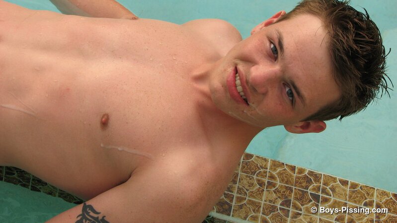 Hot boy Jeremiah Pisses In His Mouth By A Pool