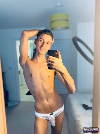 Austin Greenwood shows off his slim body