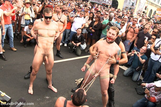 Naked and humiliated in front of of people