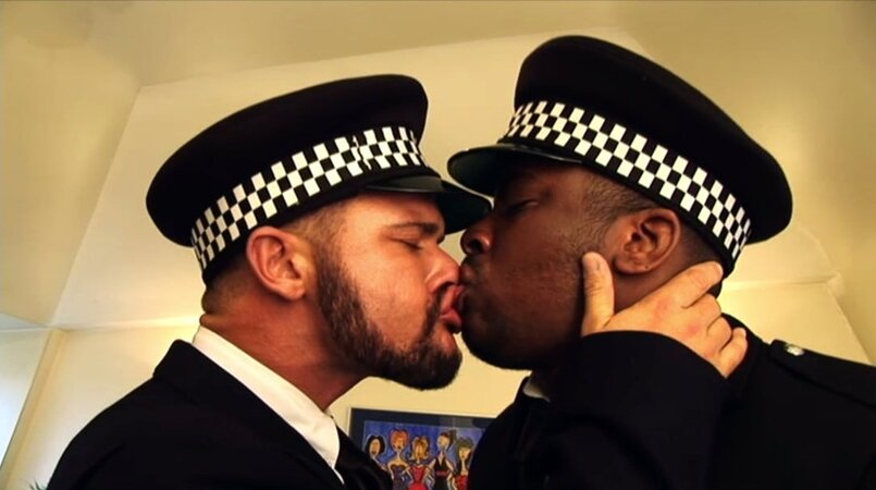 Interracial Policemen fucking