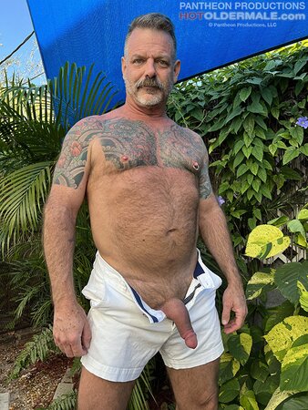 Todd Fellow shows off his hard cock