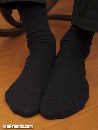 Ricky's black ribbed dress socks