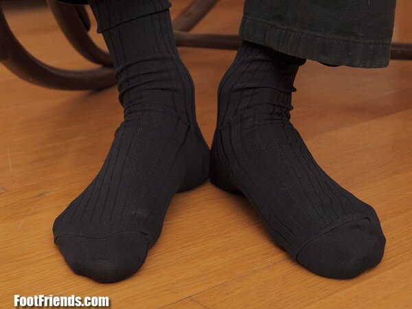 Ricky's black ribbed dress socks