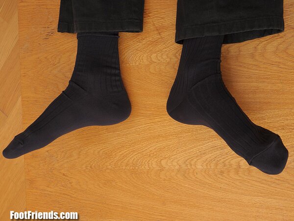 Ricky's black ribbed dress socks