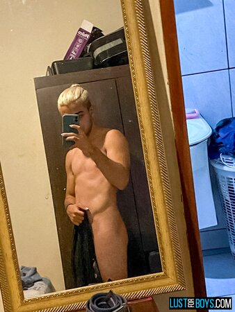 Stroking Thick Uncut Twink Cock