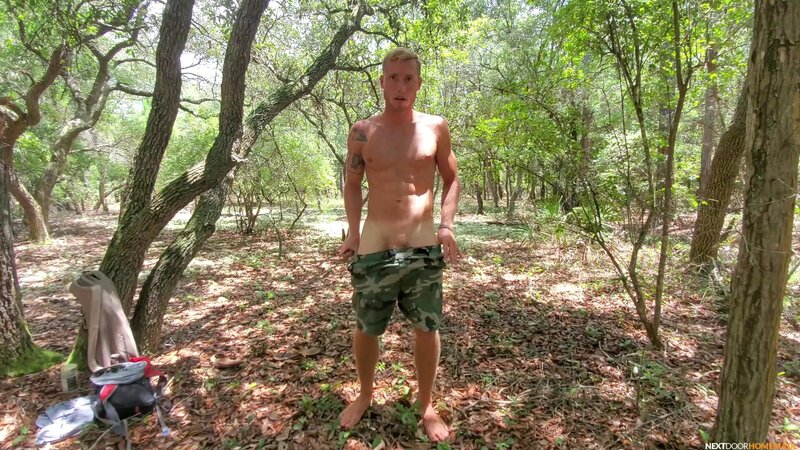 Stroking In The Woods With Justin