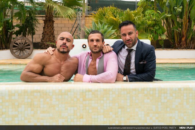 Alan Vicenzo, Emir Boscatto and Gustavo Cruz suck and fuck