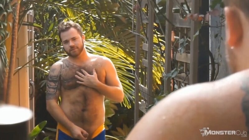 Outdoor gay bear fuck