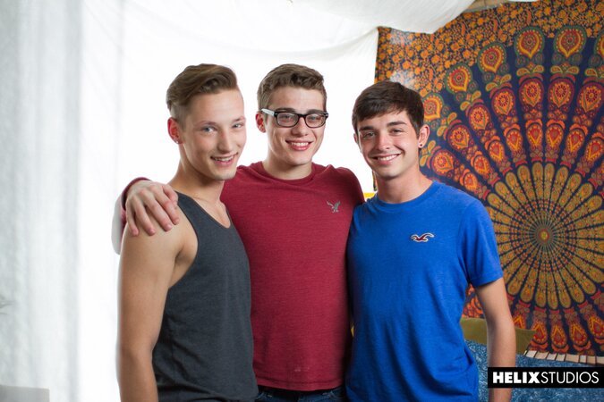 Casey Tanner, Blake Mitchell and Grayson Lange fuck each other