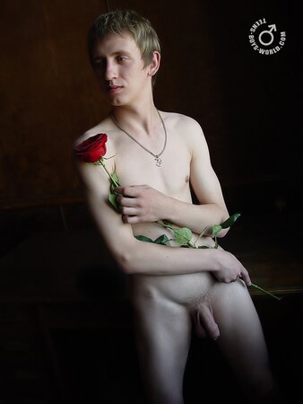 Igor becomes erect after receiving a rose from his crush