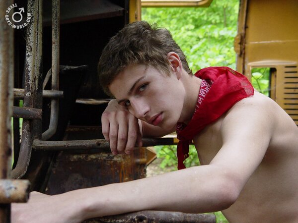 Gosha showcases his naked body in bizarre outdoor outfits