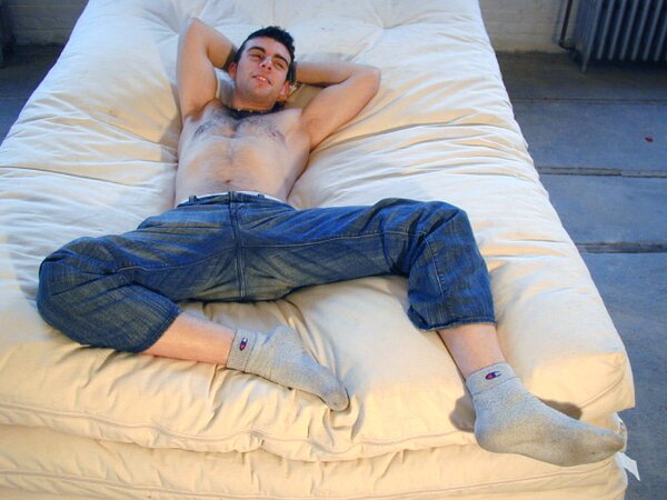 David teases with his smelly sport socks and playful feet