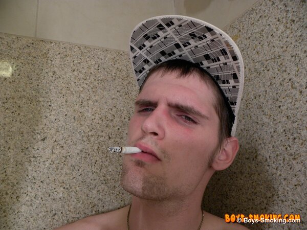 Twink Nolan enjoys a solo shower while smoking