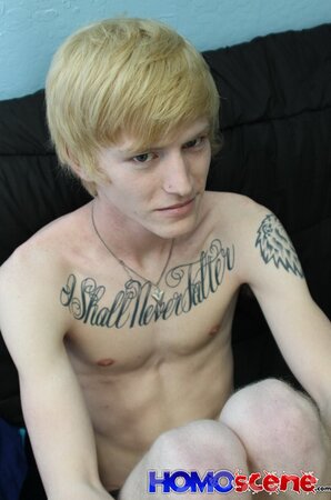 19yo emo stud earns his first money by stripping naked