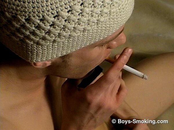 Leo smokes five cigarettes while getting hard