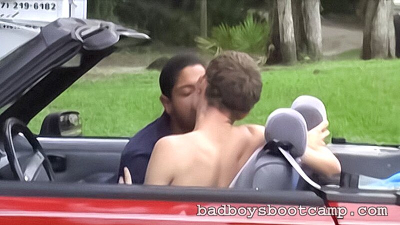 Niyo and Enrique make out in the car before anal sex