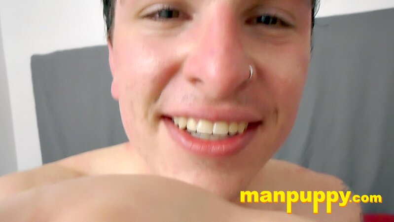 Christian Marx plays with his hole to tempt the viewer