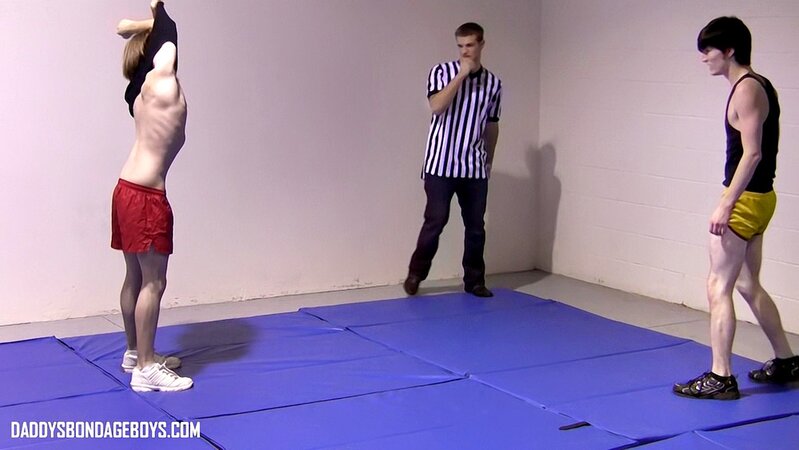 Master Tye trains Adam Clark with cock bouncing moves