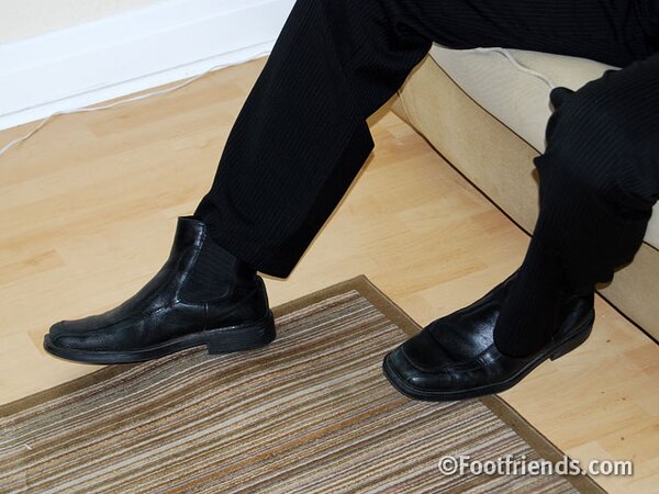 Smith teases with his wide feet and smooth muscles