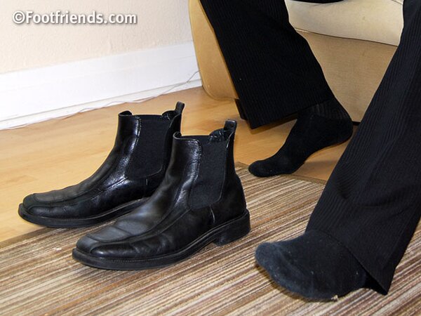 Smith teases with his wide feet and smooth muscles