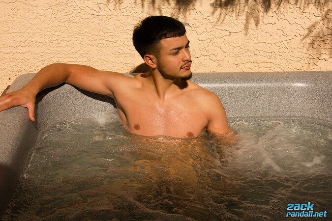 Zane Vega strips, strokes, and pumps out a messy load in his solo