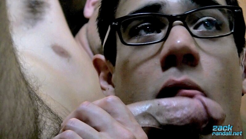 Zack Randall sucks Wyatt Blaze’s cock and gets a tasty reward