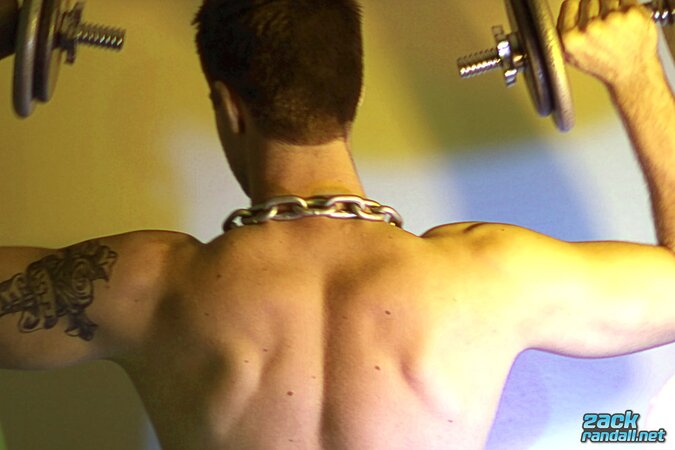 Billy Club teases with sexy poses and soft lighting in a hot gym shoot