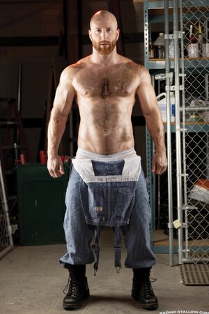 Greg Dixxon and Brody Meyer wrestle and fuck bareback in a warehouse