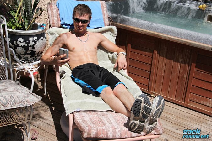 Adam Hess flashes his tight hole and jerks off in a hot outdoor solo