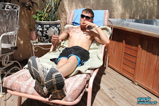 Adam Hess flashes his tight hole and jerks off in a hot outdoor solo