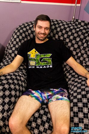 Js Wild squeezes Jeremy Cox’s balls and he cums hard