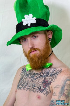 Dom Ty wanks his cock and cums for St. Patrick’s