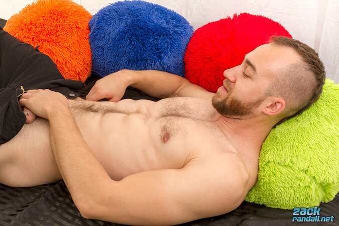 John Powers strokes his dick to creamy load