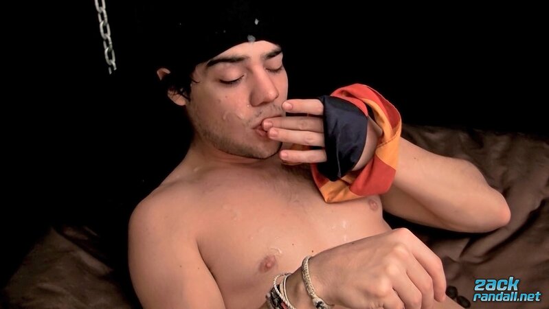 Zack Randall cums with masturbation sleeve