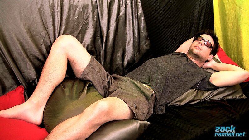 Zack Randall licks his own foreskin