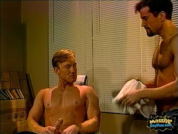 Will Clark shaves Hunter Scott’s chest before deep sucking