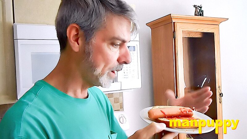Richard Lennox gets humiliated and eaten by his giant step-dad in the kitchen