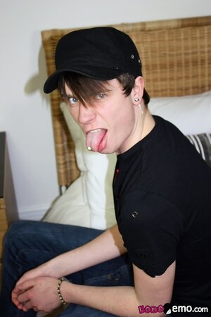 Danny Star wanks his perfect 8-inch emo cock