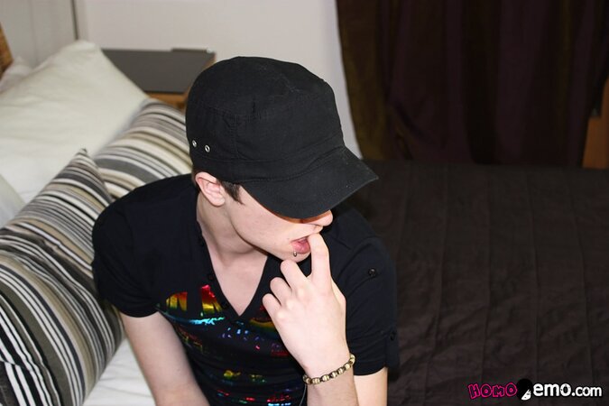 Danny Star wanks his perfect 8-inch emo cock