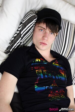Danny Star wanks his perfect 8-inch emo cock