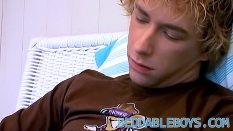 Casey Wood fucks himself with a huge dildo and strokes to cum