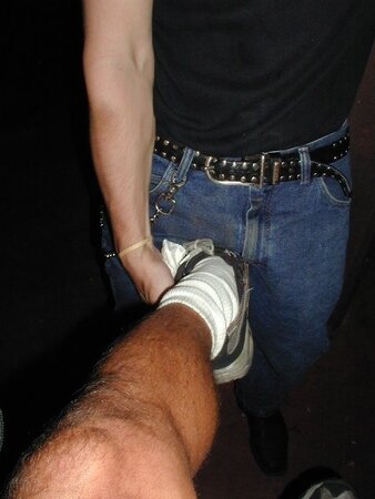 Men flaunt dirty sneakers with confidence